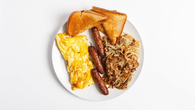 Regular Breakfast Plate.