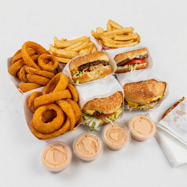 4 Quarter Cheeseburgers.